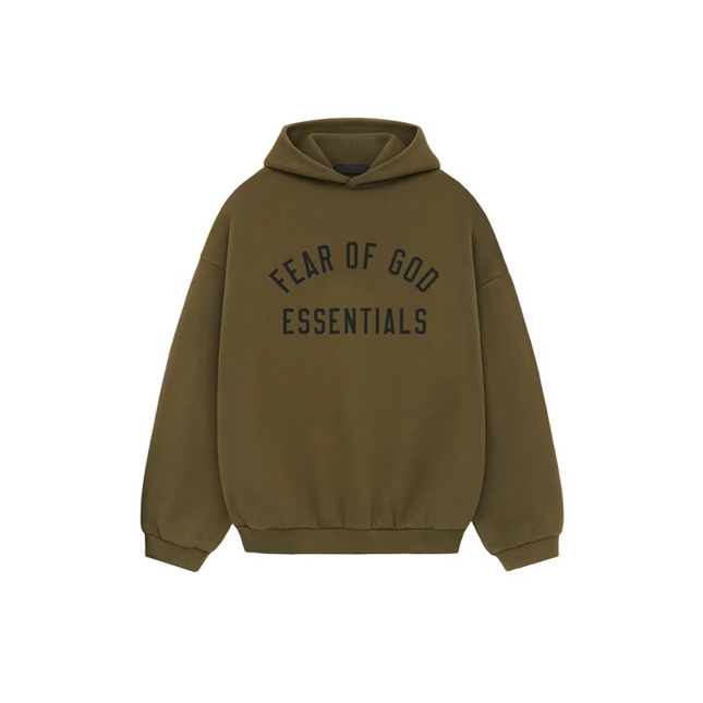 Fear Of God Essentials Fleece Hoodie Olive