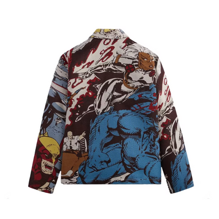 Kith x Marvel X-Men Tapestry Coaches Jacket Black PH