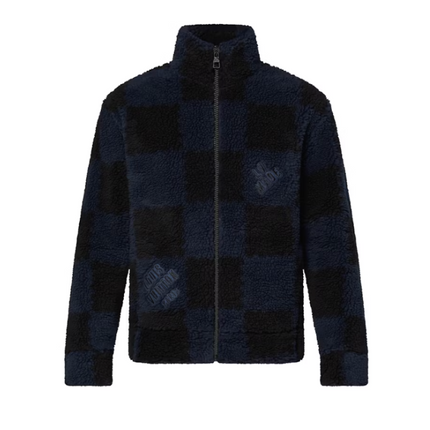 Louis Vuitton x Nigo Jacquared Damier Fleece Blouson Dark Ocean