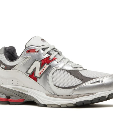 New Balance 2002R Silver Metallic Team Red