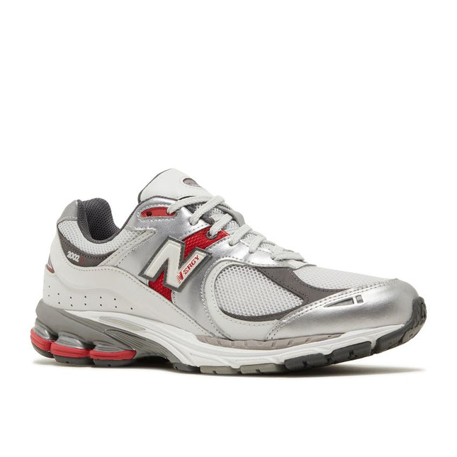 New Balance 2002R Silver Metallic Team Red