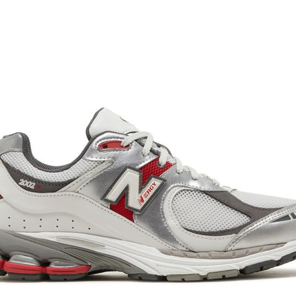 New Balance 2002R Silver Metallic Team Red