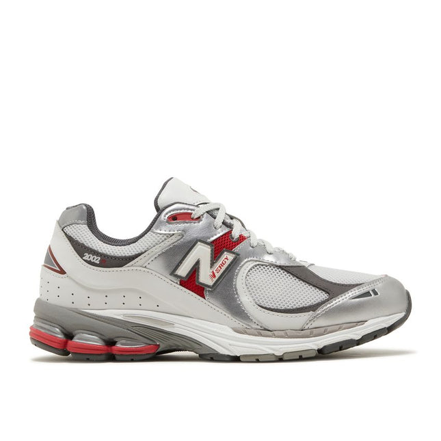 New Balance 2002R Silver Metallic Team Red