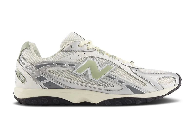 New Balance 204L Silver Metallic Sage Green