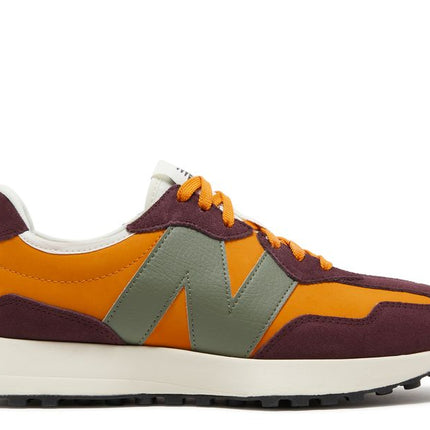 New Balance 327 Madras Orange Burgundy