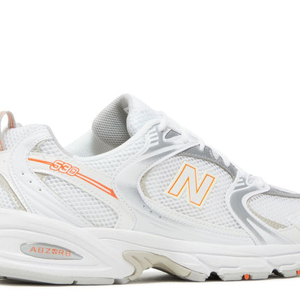 New Balance 530 White Silver Retro Orange