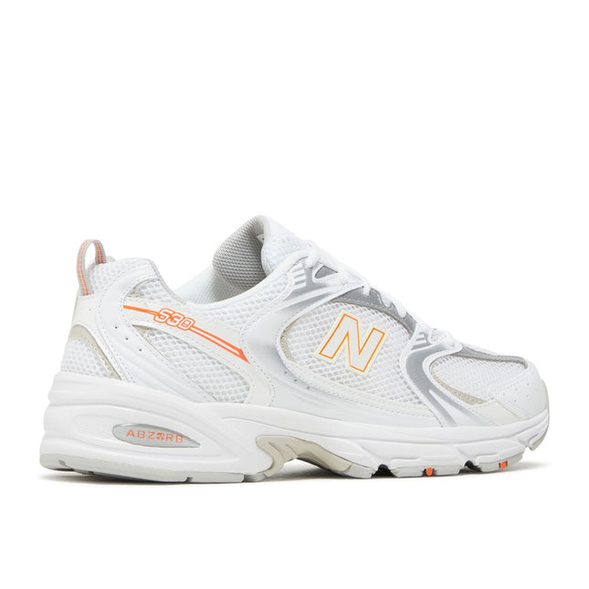 New Balance 530 White Silver Retro Orange