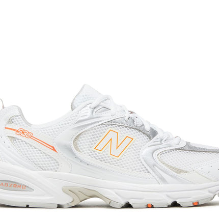 New Balance 530 White Silver Retro Orange