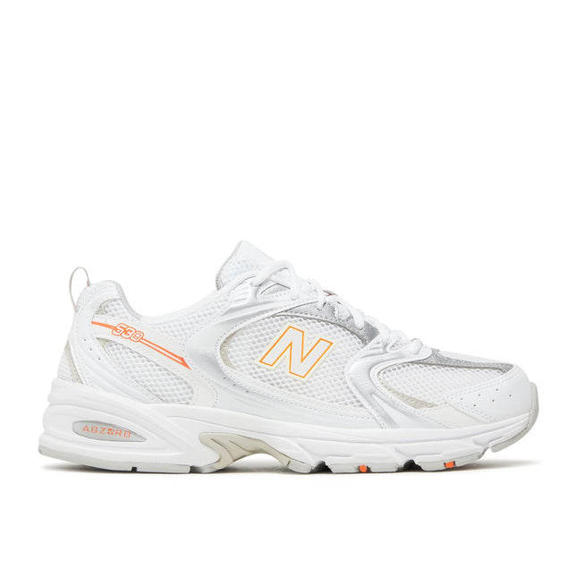 New Balance 530 White Silver Retro Orange