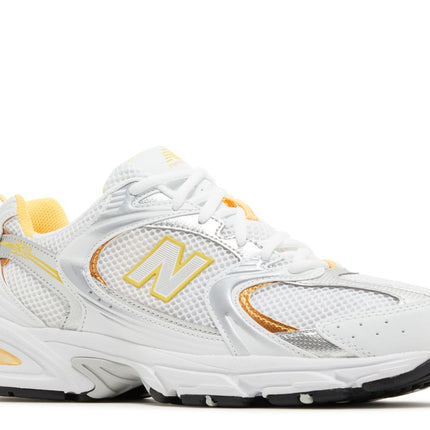 New Balance 530 White Vibrant Apricot Silver Metallic