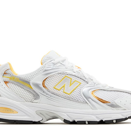 New Balance 530 White Vibrant Apricot Silver Metallic