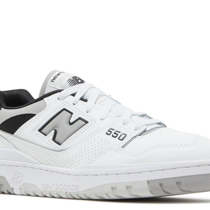 New Balance 550 White Concrete Black