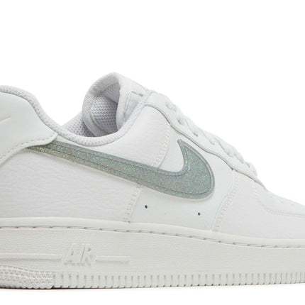 Nike Air Force 1 Low White Gold Glitter Swoosh