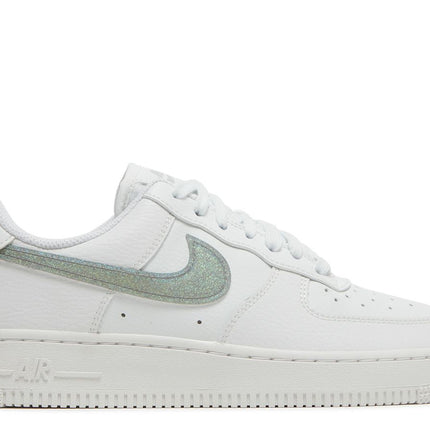 Nike Air Force 1 Low White Gold Glitter Swoosh