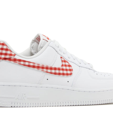 Nike Air Force 1 Low '07 Essential White Mystic Red Gingham