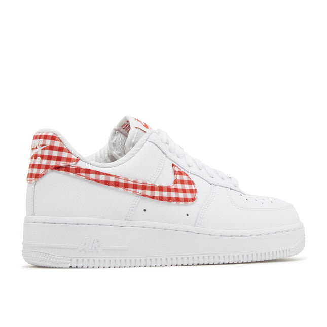Nike Air Force 1 Low '07 Essential White Mystic Red Gingham
