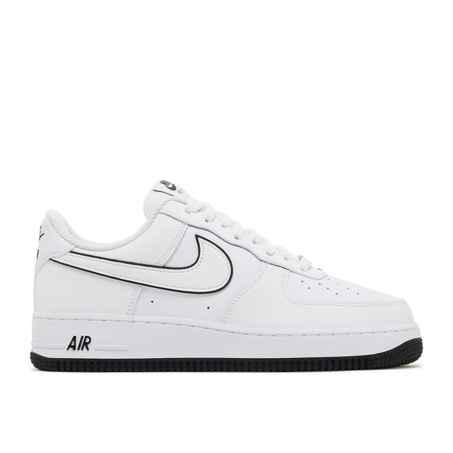 Nike Air Force 1 '07 Bajo Blanco Negro Contorno Swoosh