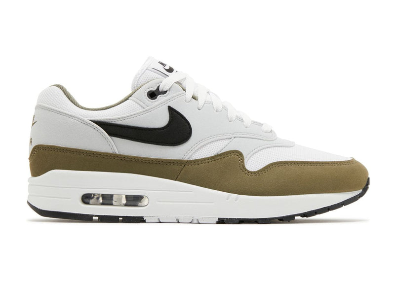 Nike Air Max 1 White Black Medium Olive