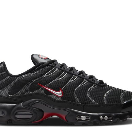 Nike Air Max Plus Negro Rojo Universitario Plata Metálico