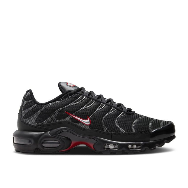 Nike Air Max Plus Black University Red Metallic Silver