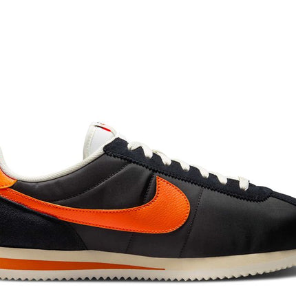 Nike Cortez TXT Black Sail Safety Orange