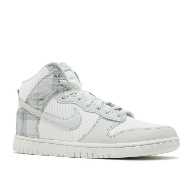 Nike Dunk High SE Tartan Plaid White Light Green