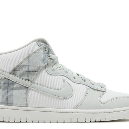 Nike Dunk High SE Tartan Plaid White Light Green