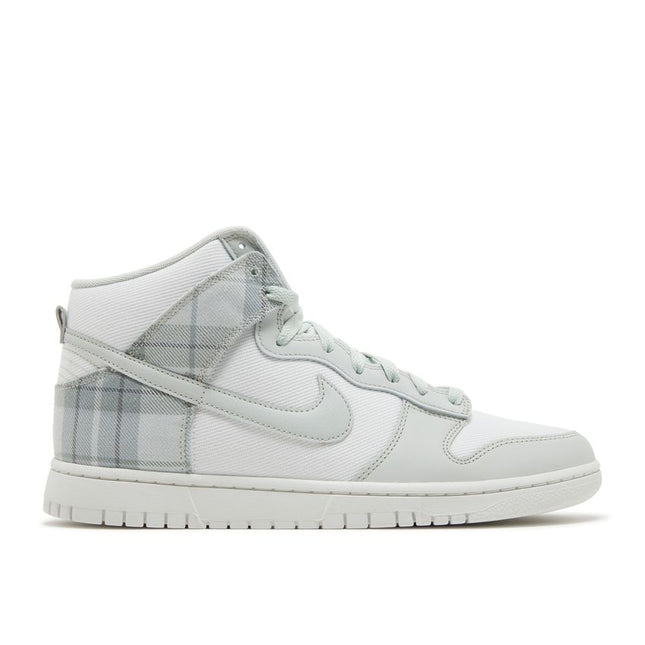 Nike Dunk High SE Tartan Plaid White Light Green