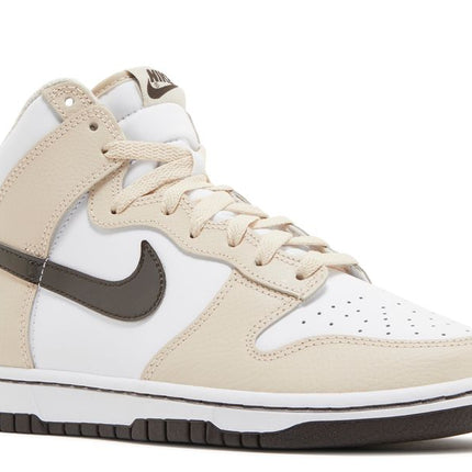 Nike Dunk High White Sanddrift Brown