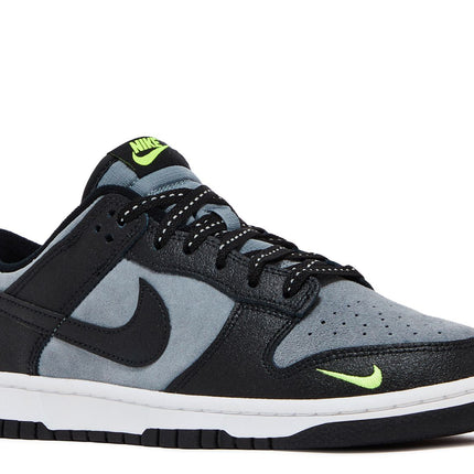 Nike Dunk Low Black Cool Grey Volt Mini Swoosh