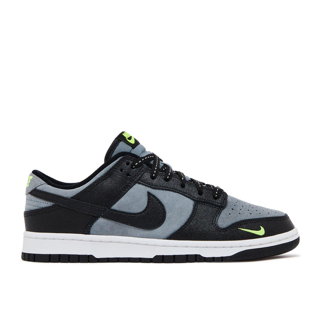 Nike Dunk Low Black Cool Grey Volt Mini Swoosh