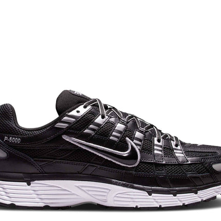 Nike P-6000 Black White Metallic Silver