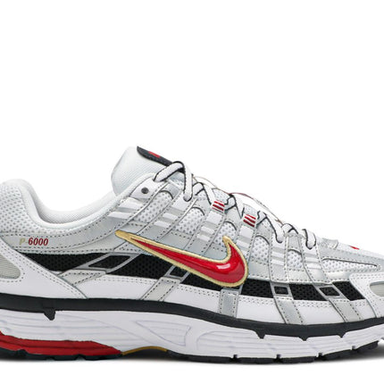 Nike P-6000 Blanco Oro Rojo