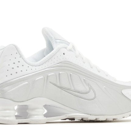 Nike Shox R4 White Metallic Silver