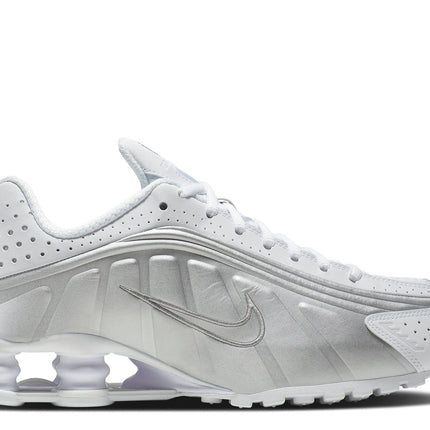 Nike Shox R4 White Metallic Silver