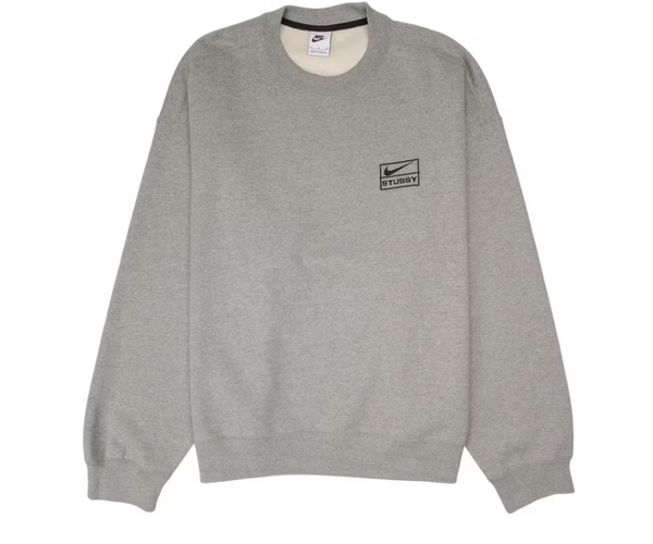 Stussy x Nike Fleece Crew グレー Nike x Stussy Crew Fleece Grey – Coproom