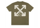 Off-White Bricks Arrow Slim S/S Tee Army Green