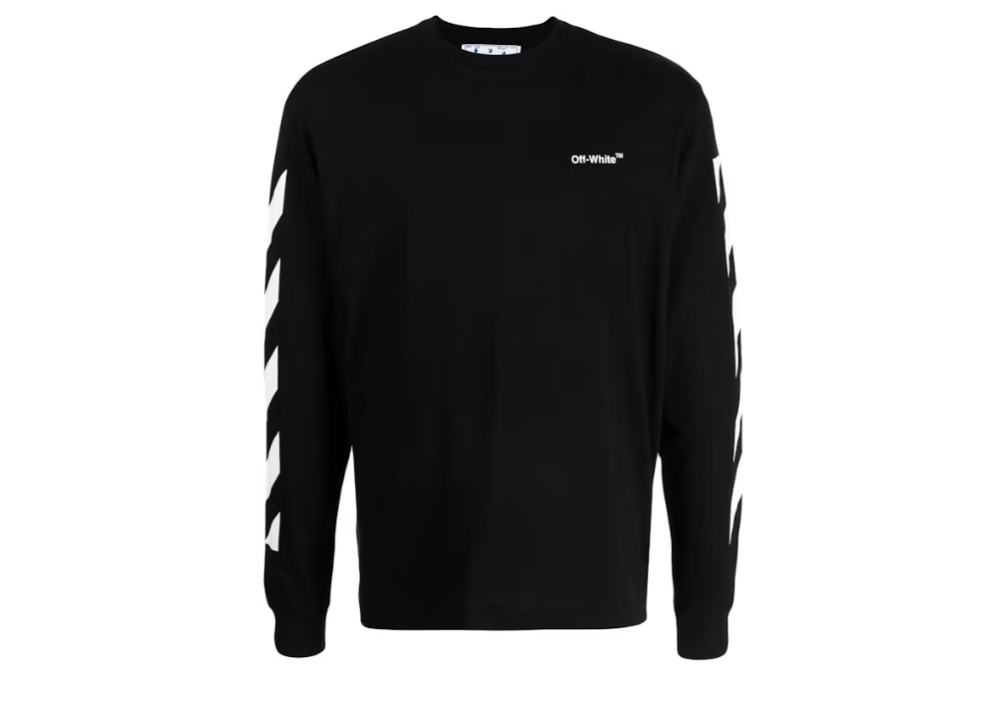 Off white black long sleeve shirt hotsell