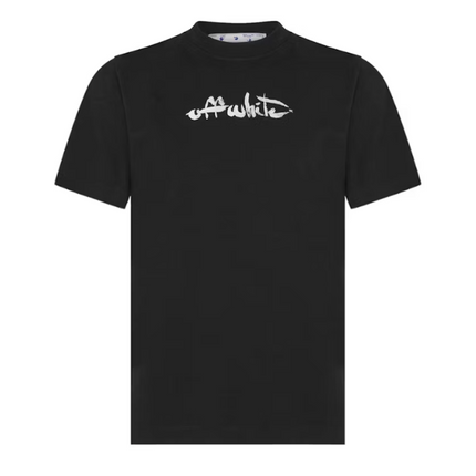 Camiseta Off-White Paint Arrow Slim S/S Negro/Blanco