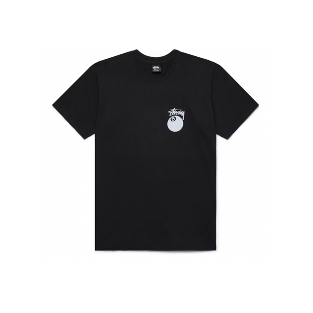 Camiseta Stussy 8 Ball pigmentada teñida en negro