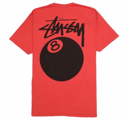 Stussy 8 Ball Pigment Dyed Tee Guava