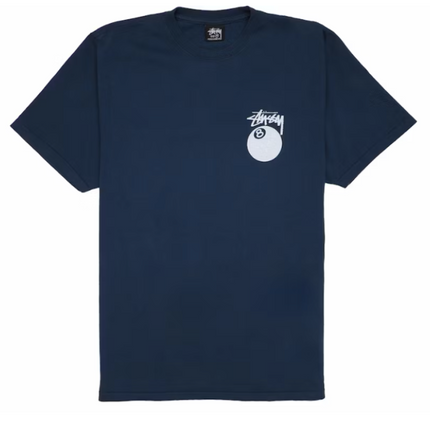 Camiseta Stussy 8 Ball pigment teñida azul marino