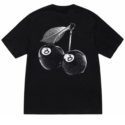 Camiseta Stussy Cerezas Negra