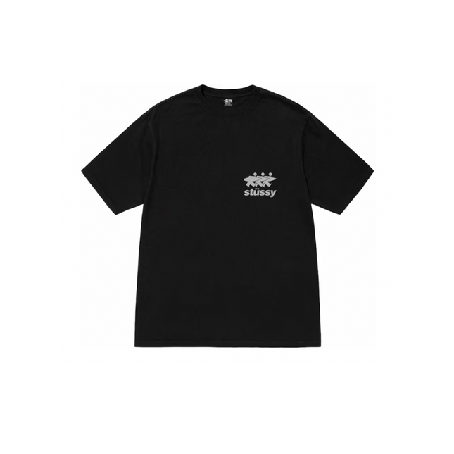 Stussy Surfwalk Pigment Dyed Tee Black