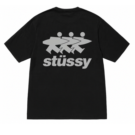 Stussy Surfwalk Pigment Dyed Tee Black 