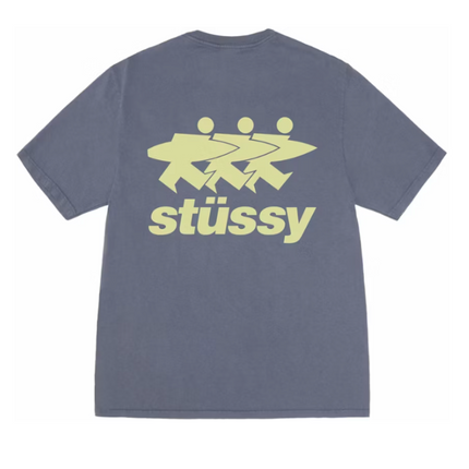 Stussy Surfwalk Pigment Dyed Tee Indigo 