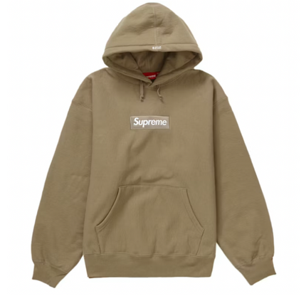 Sudadera con capucha Supreme Box Logo (OI23) Arena oscura