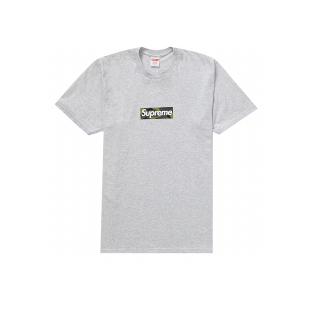 Camiseta con logo Supreme Box (OI23) Gris ceniza