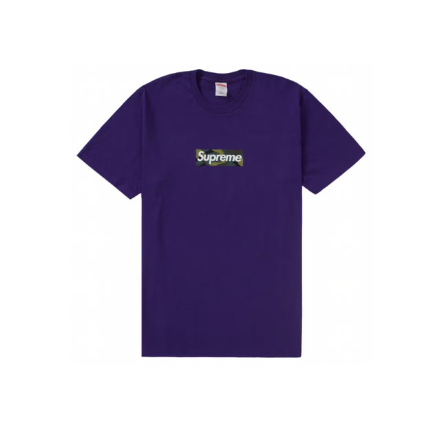 Camiseta con logo Supreme Box (OI23) Púrpura