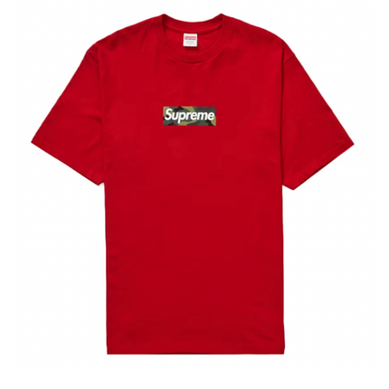 Camiseta con logo Supreme Box (OI23) Rojo